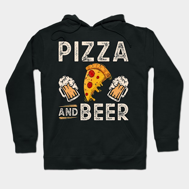 Beer Pizza Hoodie by Humbas Fun Shirts